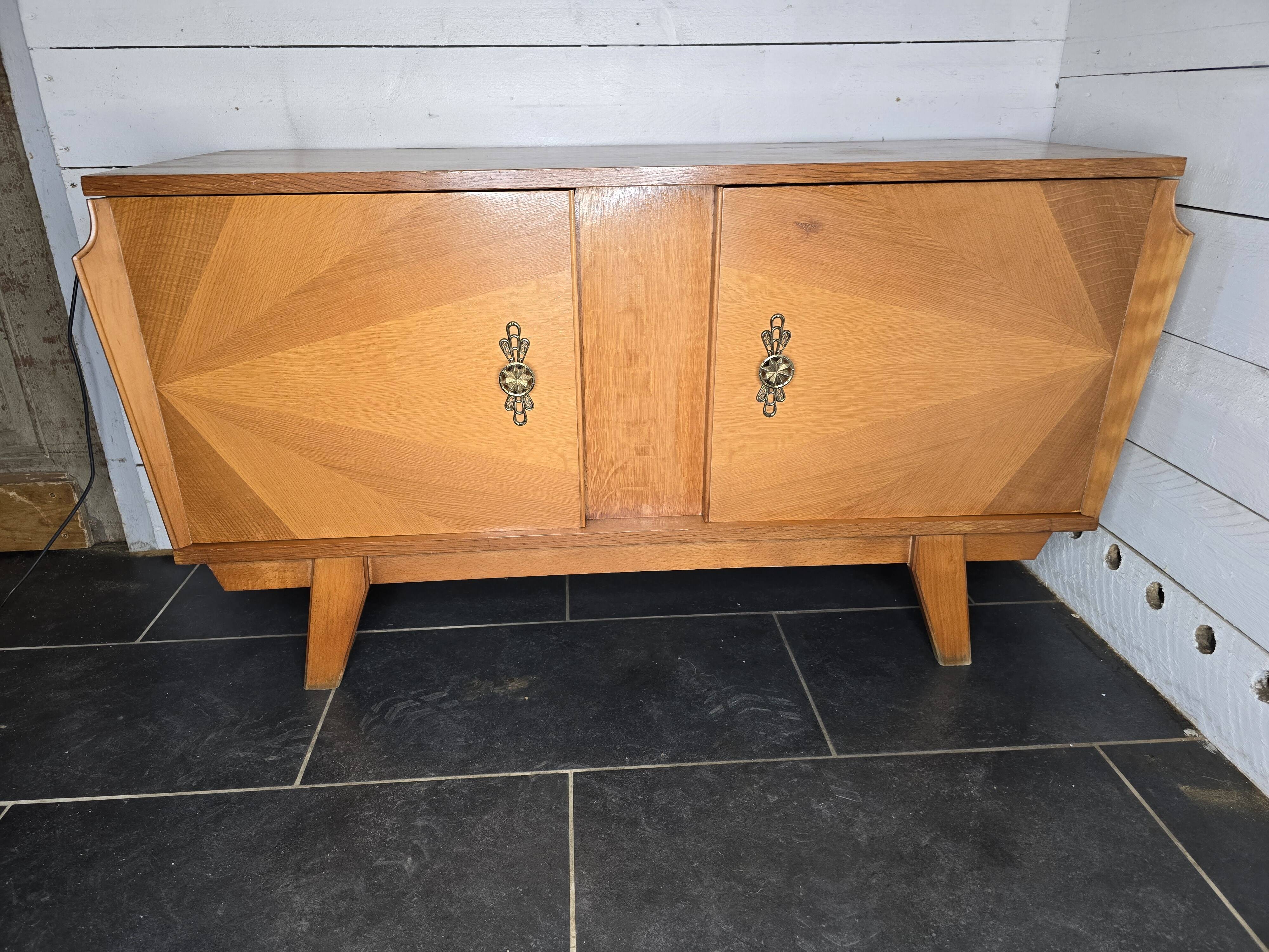 Vintage oak sideboard from the 60s