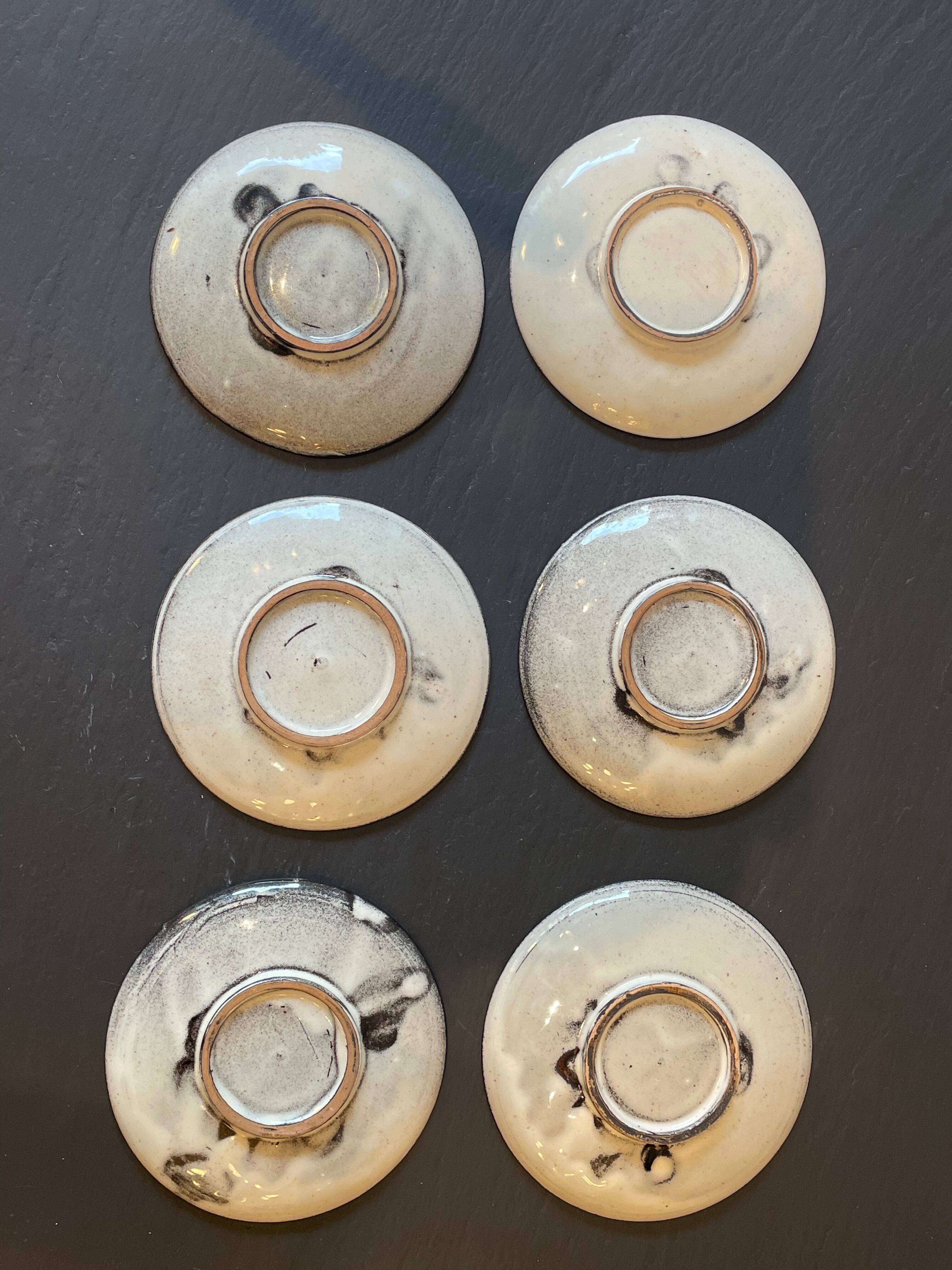 Set of 6 margrit Linck coffee cups