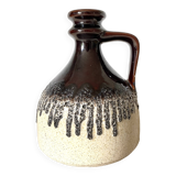 Vase en céramique Fat Lava west germany années 70