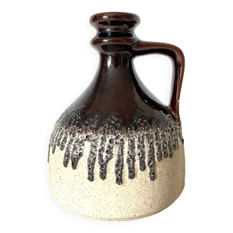 Vase en céramique Fat Lava west germany années 70