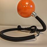 Targetti orange lacquered snake lamp
