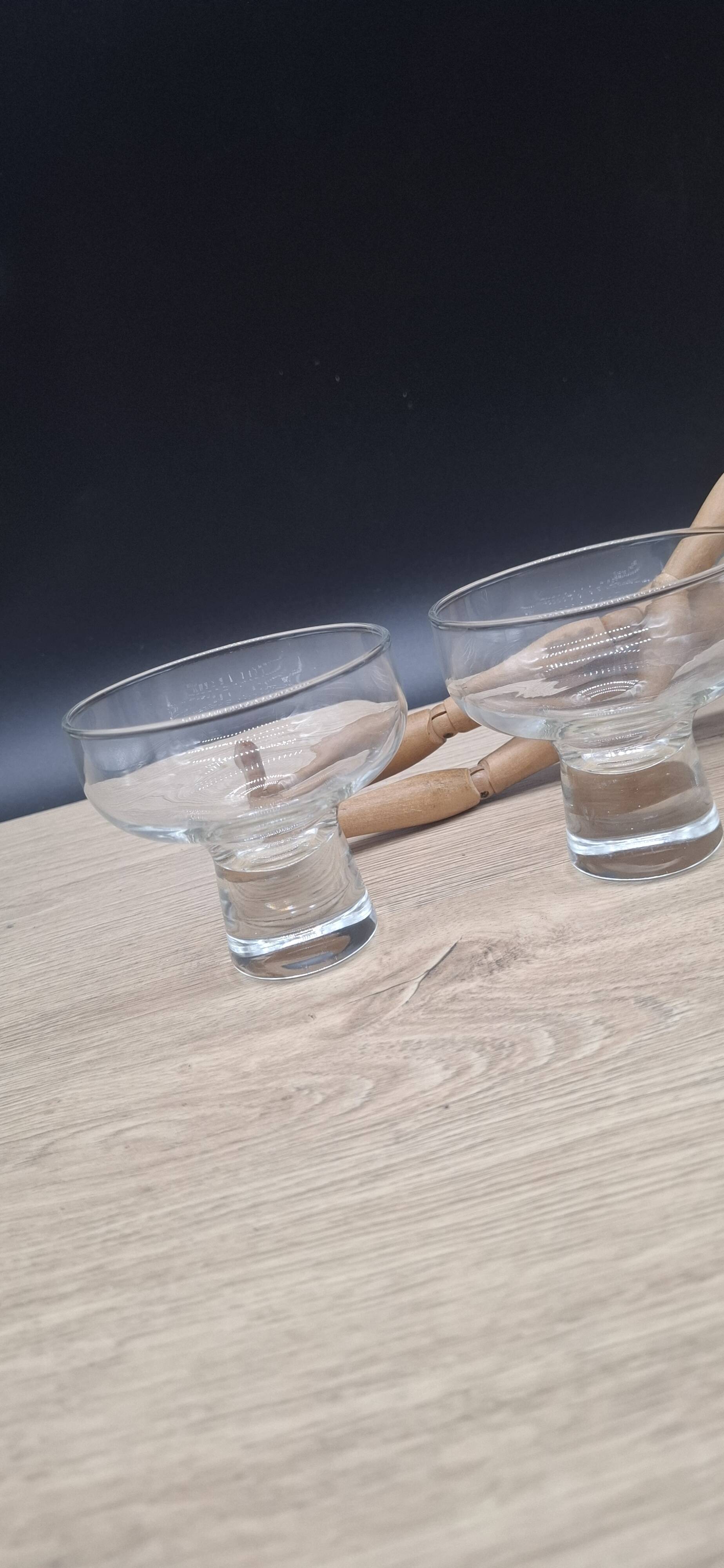 Set 4 verres italiens pied plein