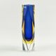 Mid-Century Sommerso Murano Glass Vase - F.Poli for Mandruzzato, Italy, 70s