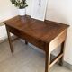 Adult desk double school vintage 50s-60s solid wood