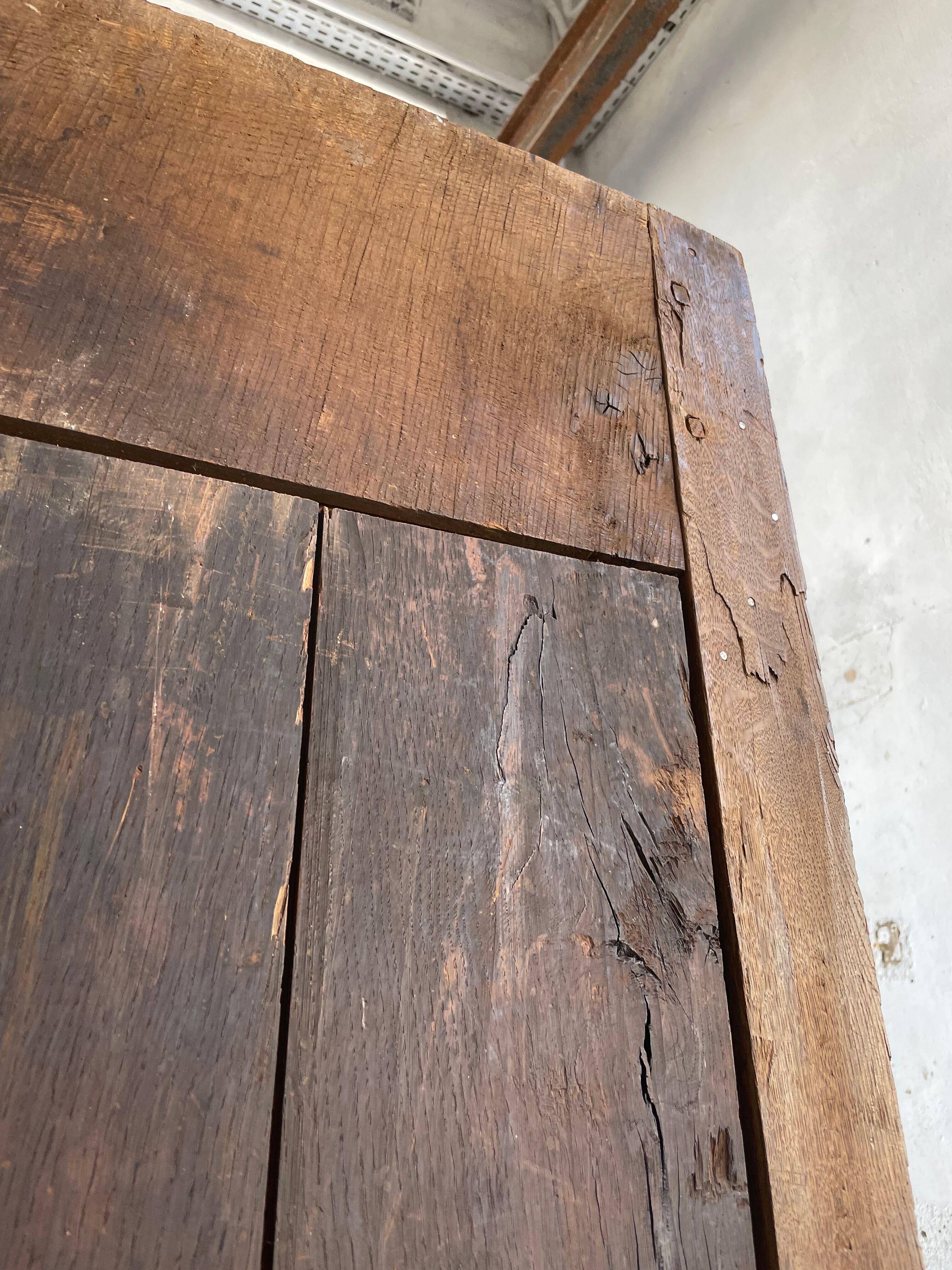 Savoyard solid oak cabinet XVIIIth