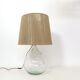 Table lamp from the 70s and 80s and its rope lampshade.