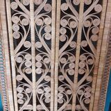 Shelf rattan peacock