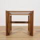 Tables Gigognes Mid-Century en Teck, Royaume-Uni, 1960s, Set de 3