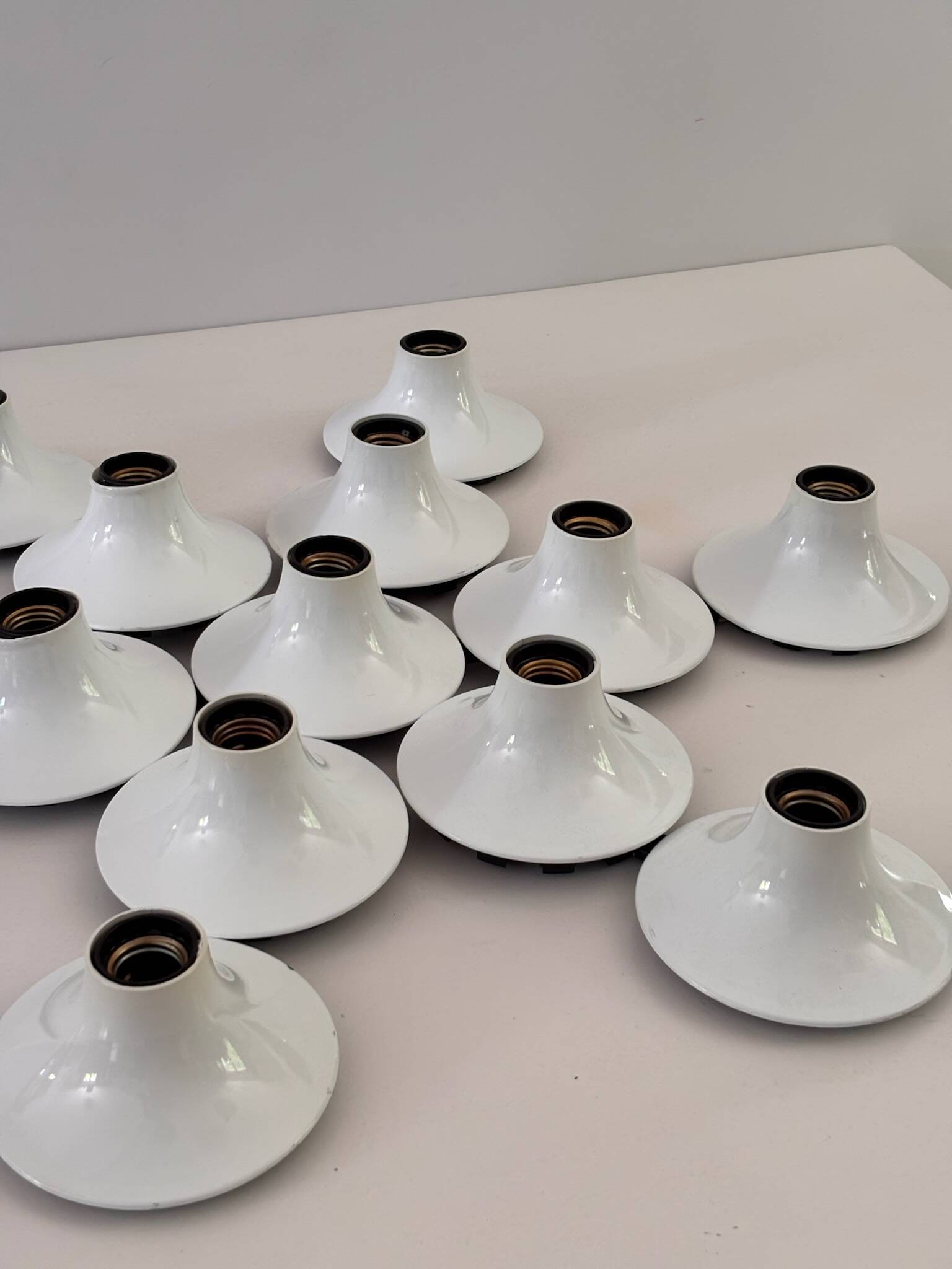 Composition of 13 Teti Wall Lights by Vico Magistretti for Artemide 1970 ABS Sp