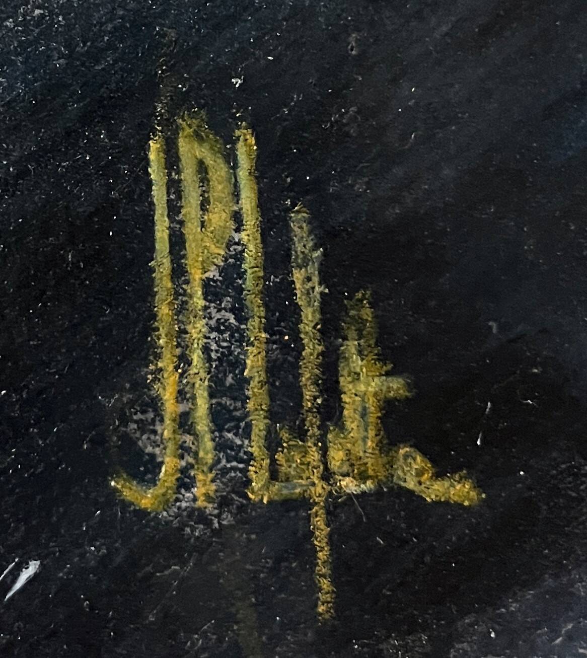 Tableau HSP "Place Furstenberg" in Paris signed Lafitte (mid-20th century)