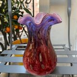 Vase de Murano vintage avec incrustation d’or