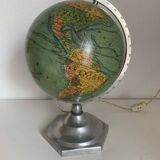 J.Forest vintage glass globe 1950 world map - 37 cm