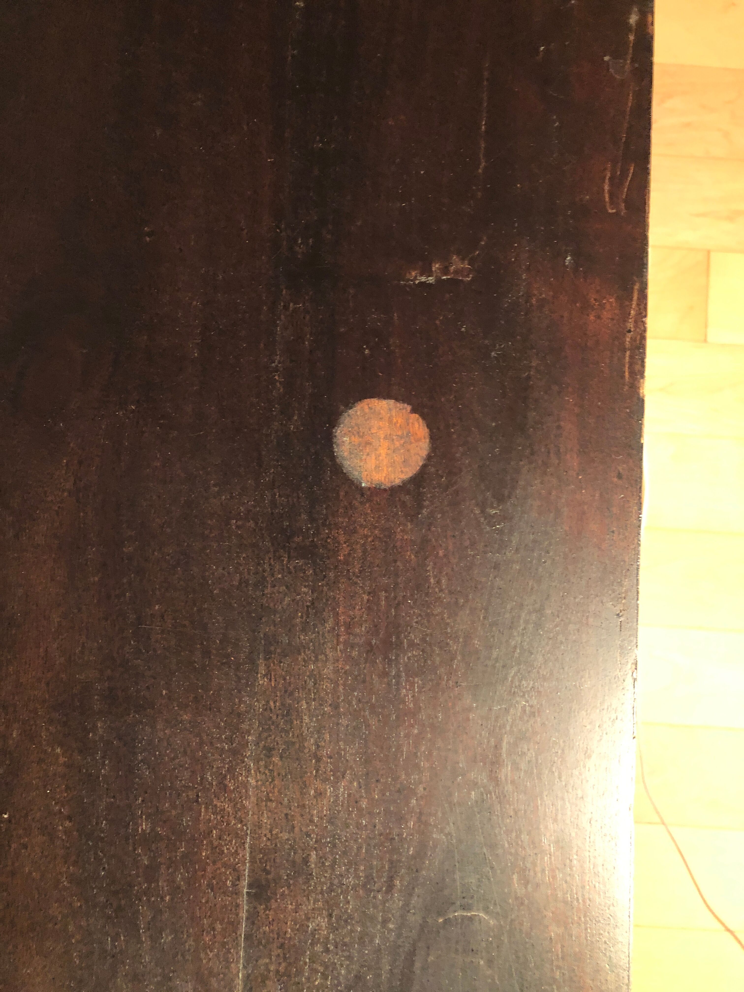 Black acacia desk Kaolin