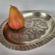 Antique Silver Plated Brass Oval Dish Fruit Bowl