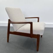 Fauteuil lounge vintage danois en teck, 1970