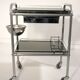 Cart serving stainless steel and glass 70s