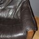 Brutalist Leather Sofa circa 1970