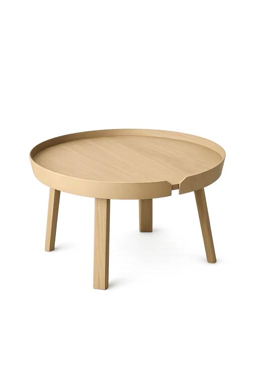 Round wooden coffee table Around - Muuto