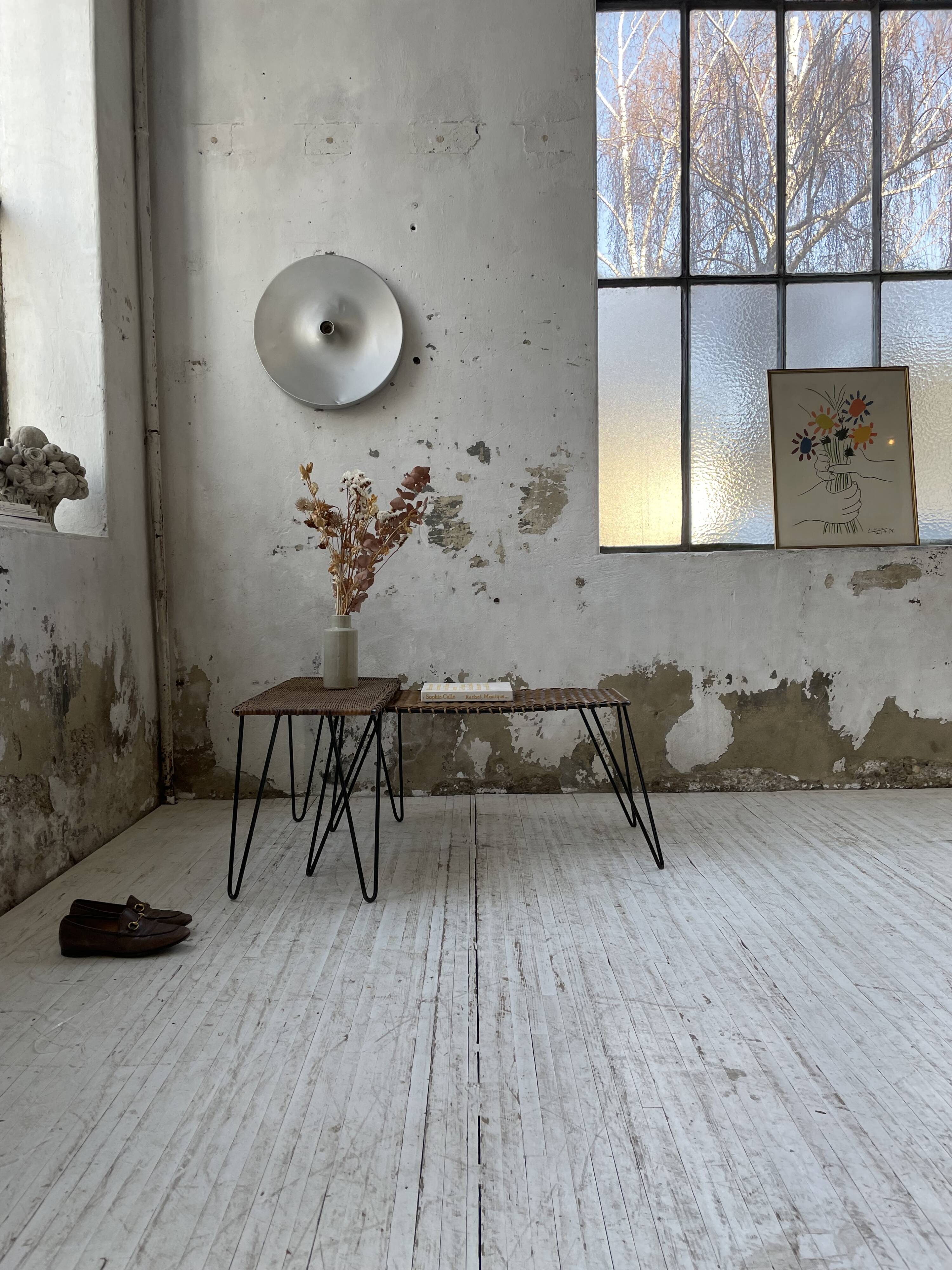 Duo of wicker tables RaouDuo of wicker tables Raoul Guysl Guys