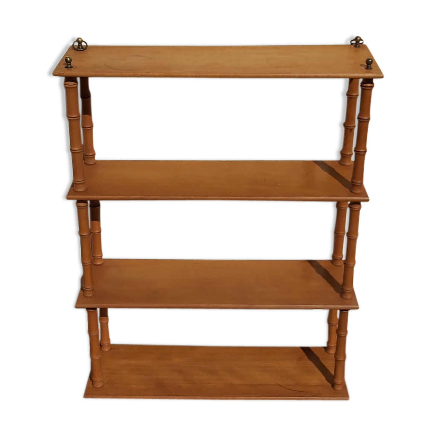 Vintage bamboo wood shelf