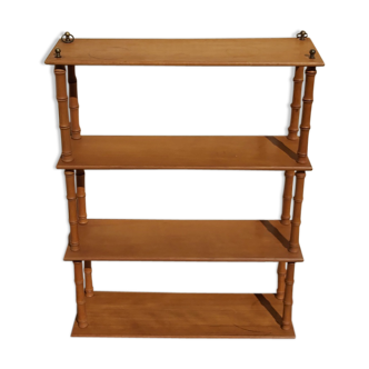 Vintage bamboo wood shelf