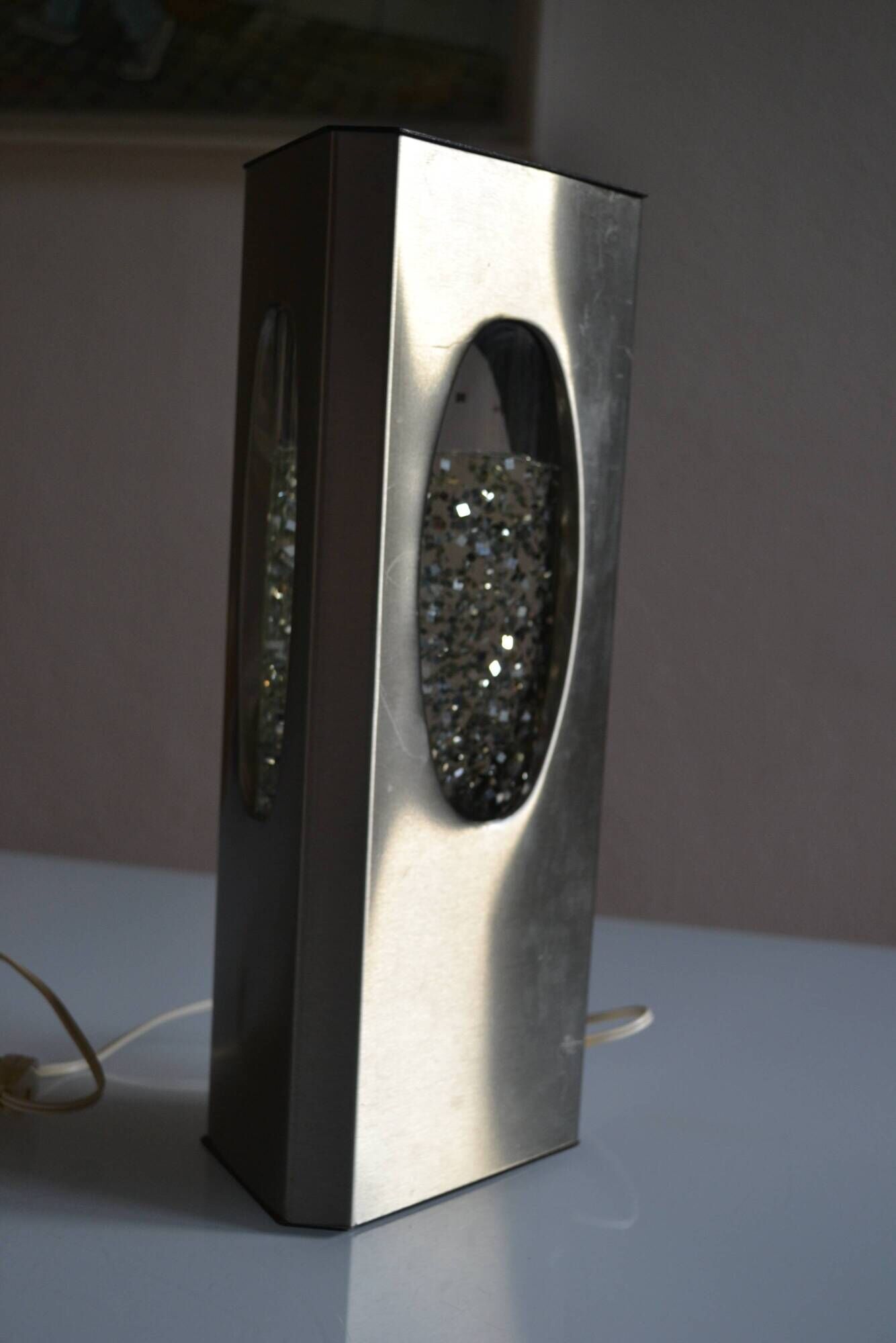 Vintage Space Age Psychedelic 70s 1970s Glitter Lamp