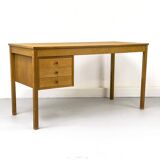 Oak Desk with Three Drawers from Domino Møbler, 1970s