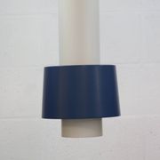 Old Danish design lamp in white/gray and blue colours - Denmark 60's