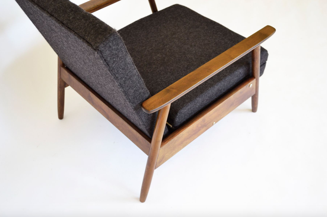 Convertible armchair by V. E. Cukermanienė for Vilniaus Baldų Kombinatas, 1964