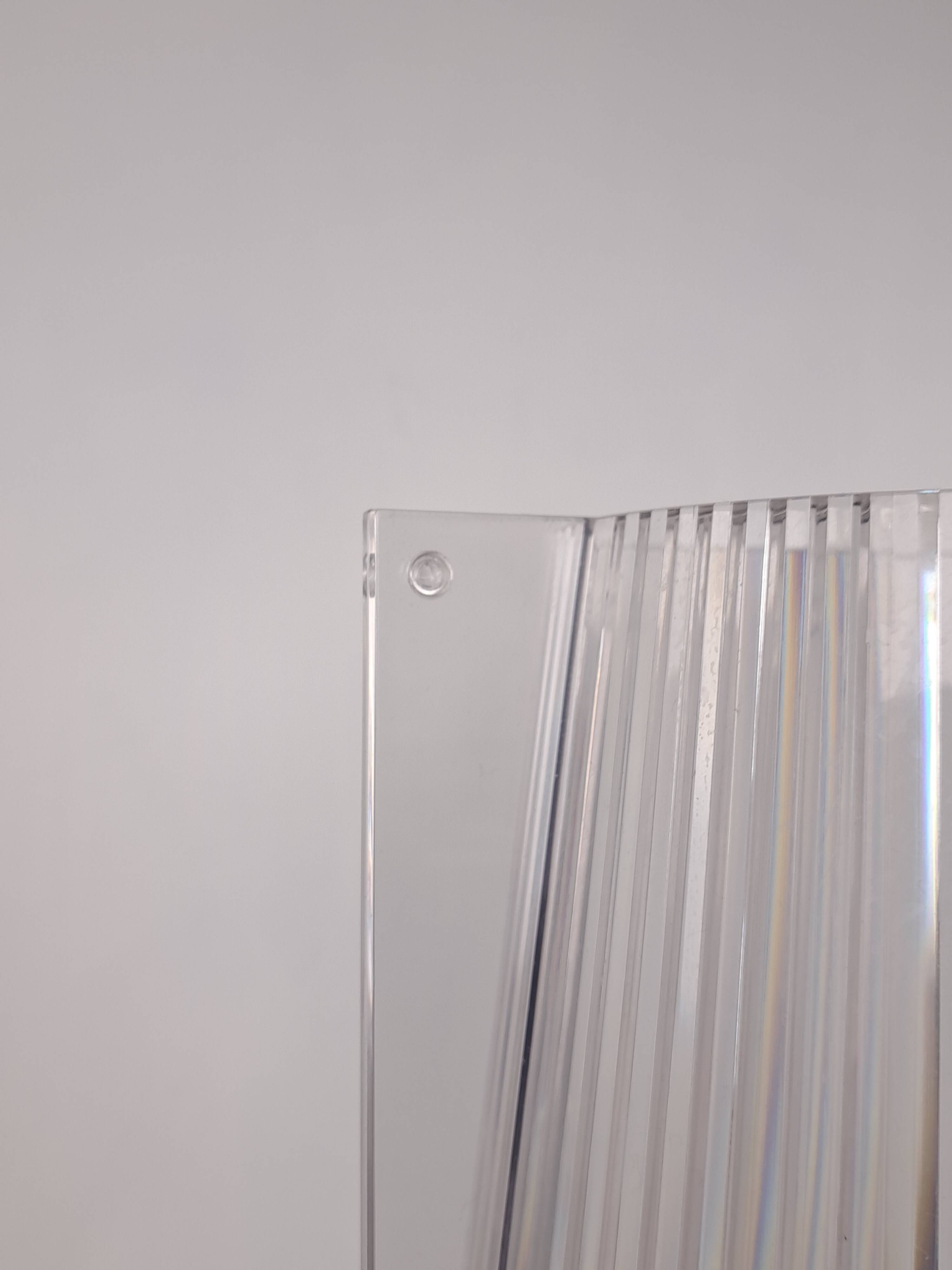 Pair of vintage Take plexiglass bedside lamps by Kartell