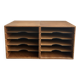 Set of 4 vintage wooden vinyl boxes