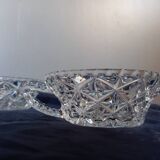 7 luminous crystal bowls, for dessert, fruit salads, vintage