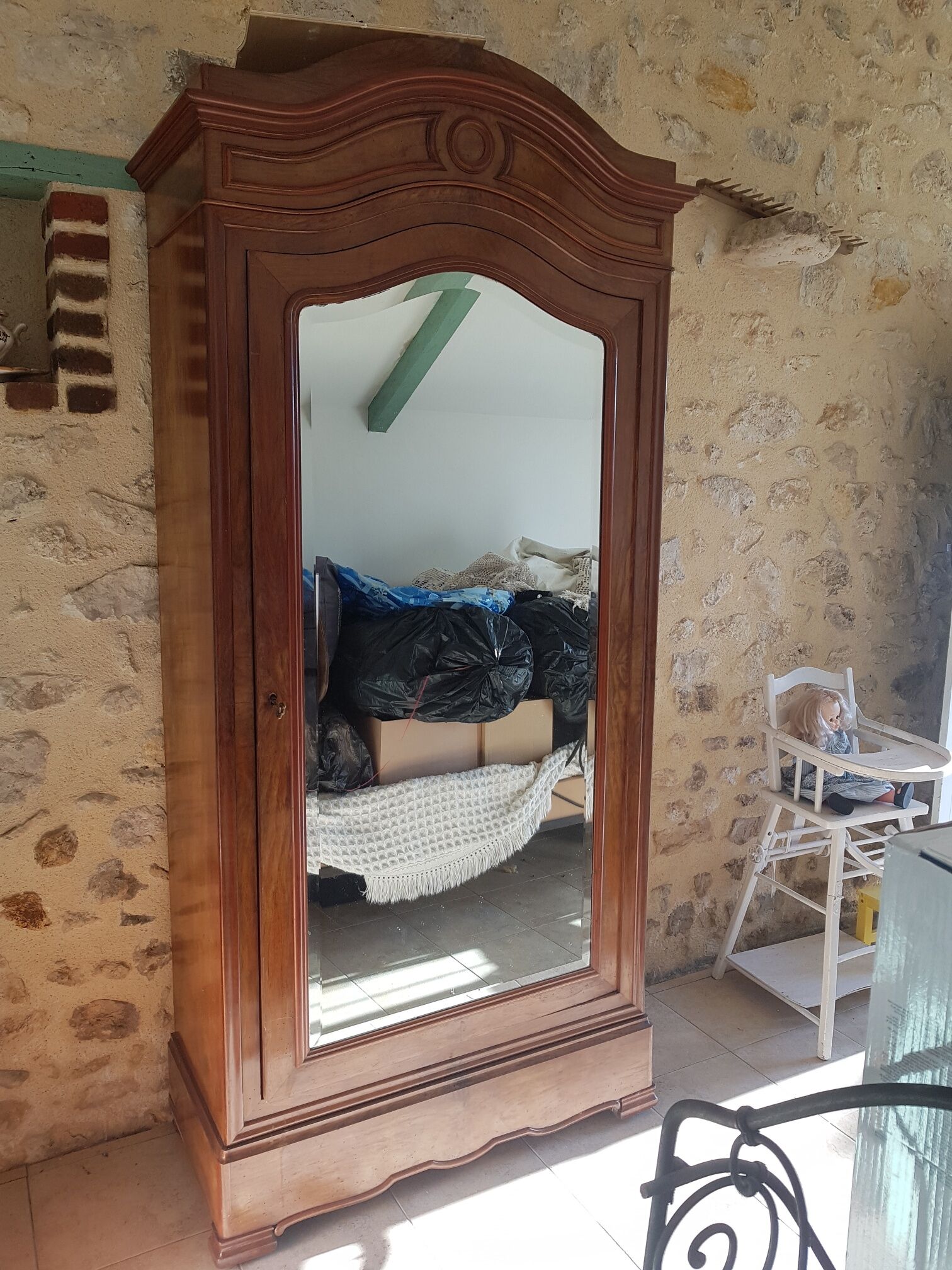 Bedroom wardrobe linen antique ice cabinet