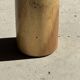 Side table in solid suar with a circular top, column base H51.5 D50.
