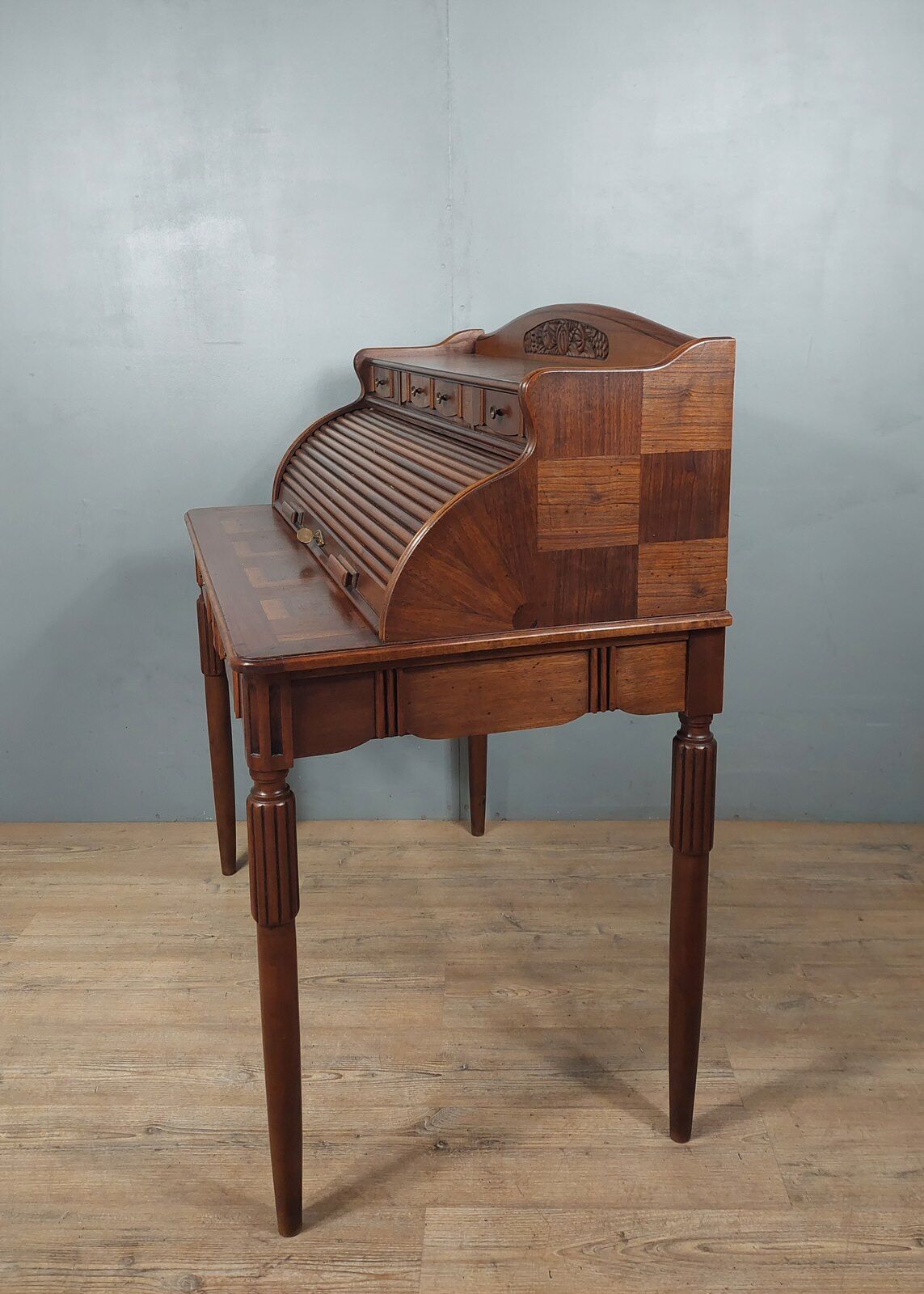 Art deco cylinder lady desk