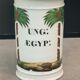 Medicine pot (apothecary pot) in earthenware with Egyptian decoration from the 19th century