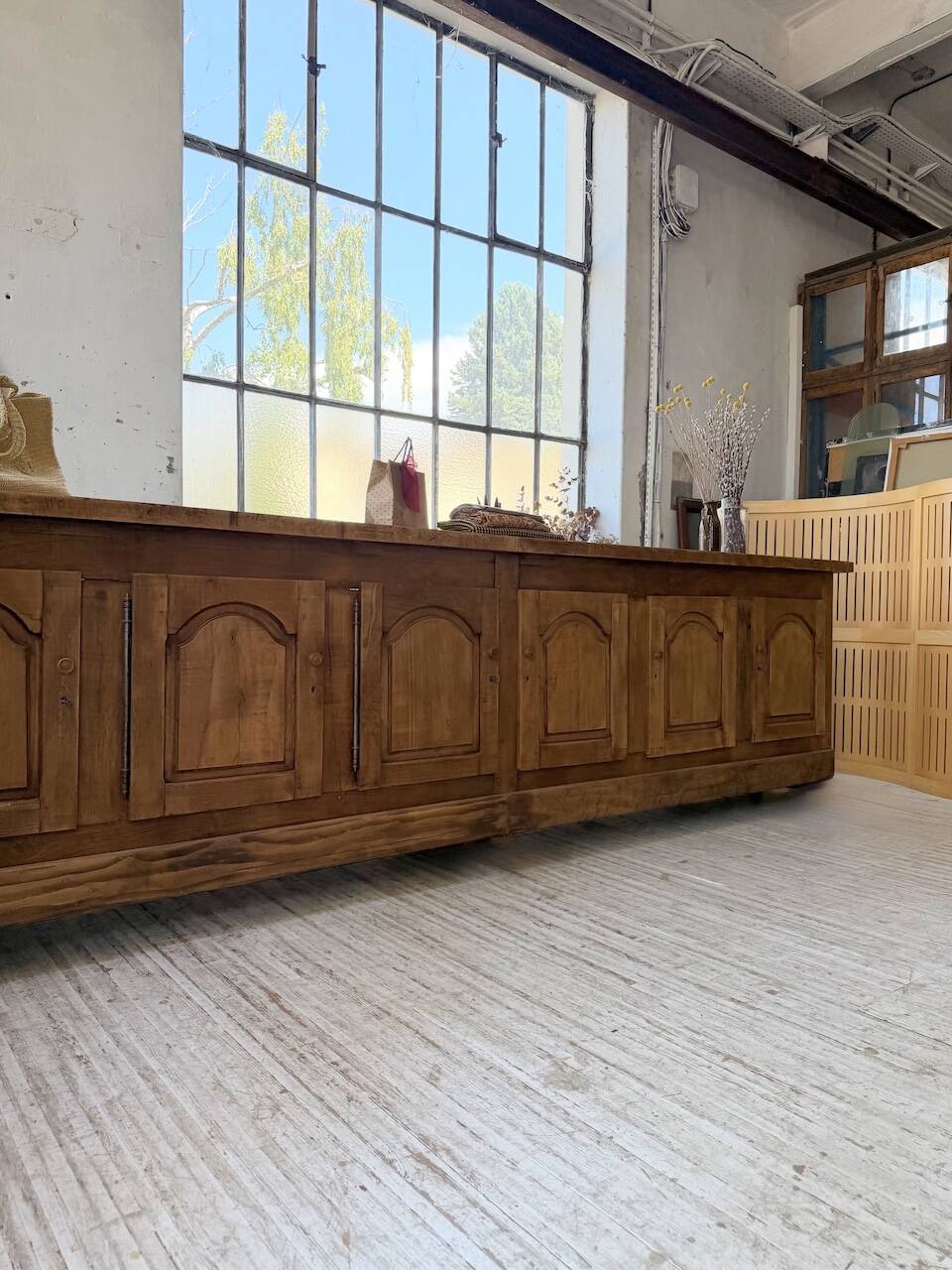 Rustic sideboard XXL 4m solid oak 1950