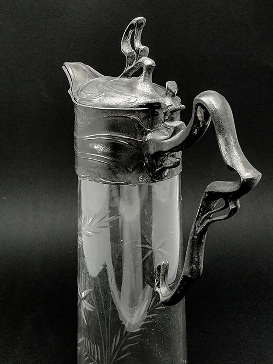 Carafe à vin du 20e siècle de PWQE, Allemagne, années 1890.