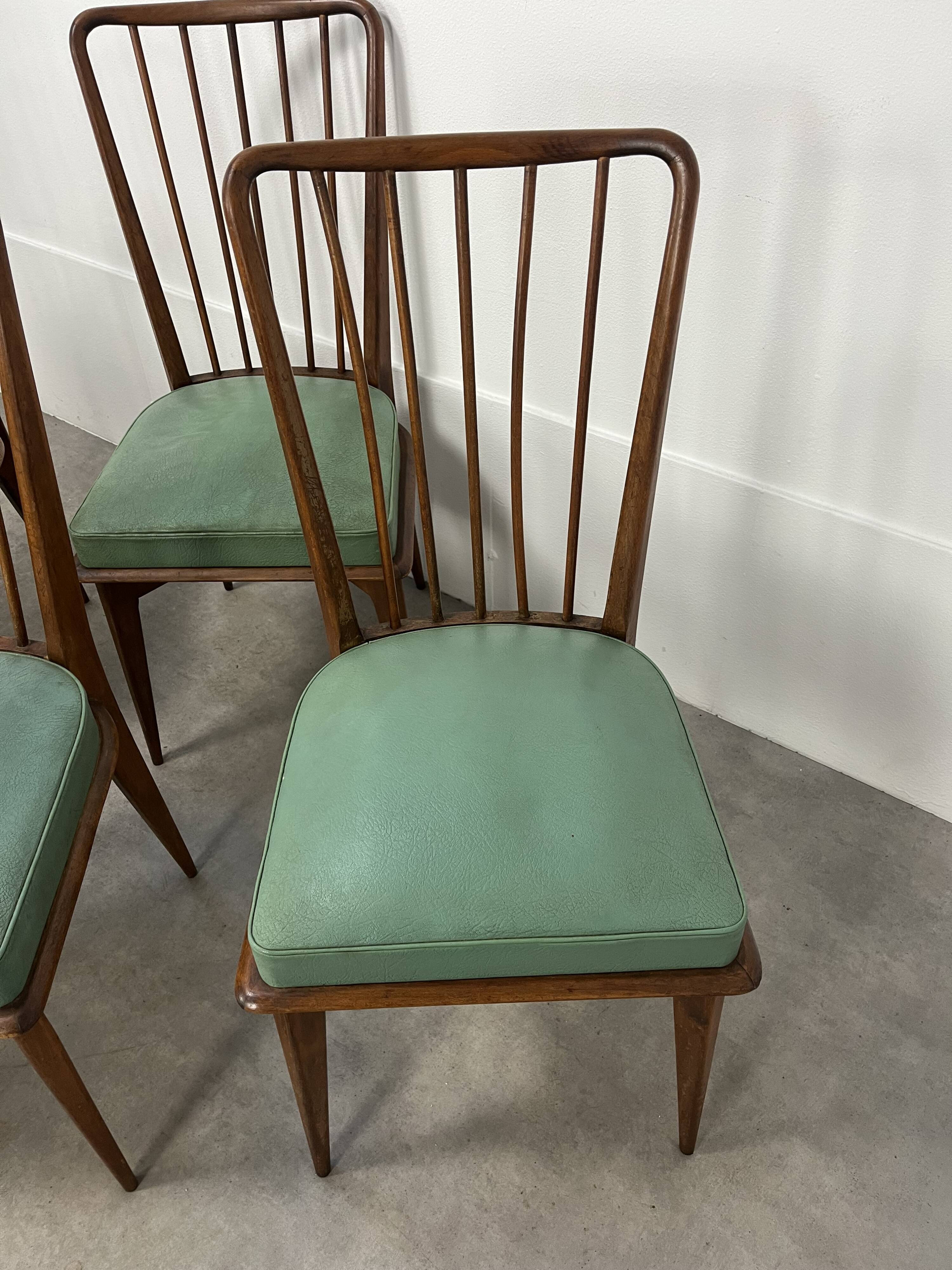 8 Charles Ramos chairs from the 50s