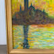 Saint George Major at dusk, oil on canvas signed