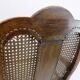 Chaise en bois néobaroque avec vannerie viennoise