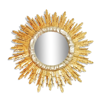 Miroir de soleil en bois 1960