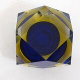 Ashtray Sommerso Murano 1960' faceted