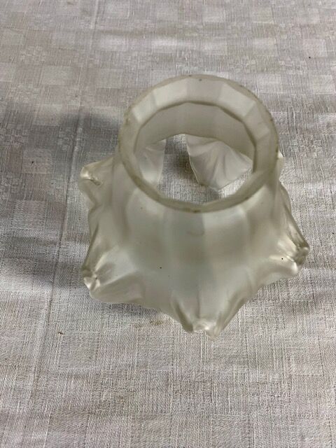 Frosted white glass lampshade