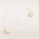 Italian mid century extra large arc lamp with Murano glass shade, 1970s