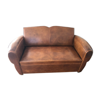 Leather club sofa