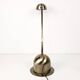 Vintage Lampe de table laiton Col de cygne Lampe de chevet Or Brossé réglable Rétro Mid Century Lamp