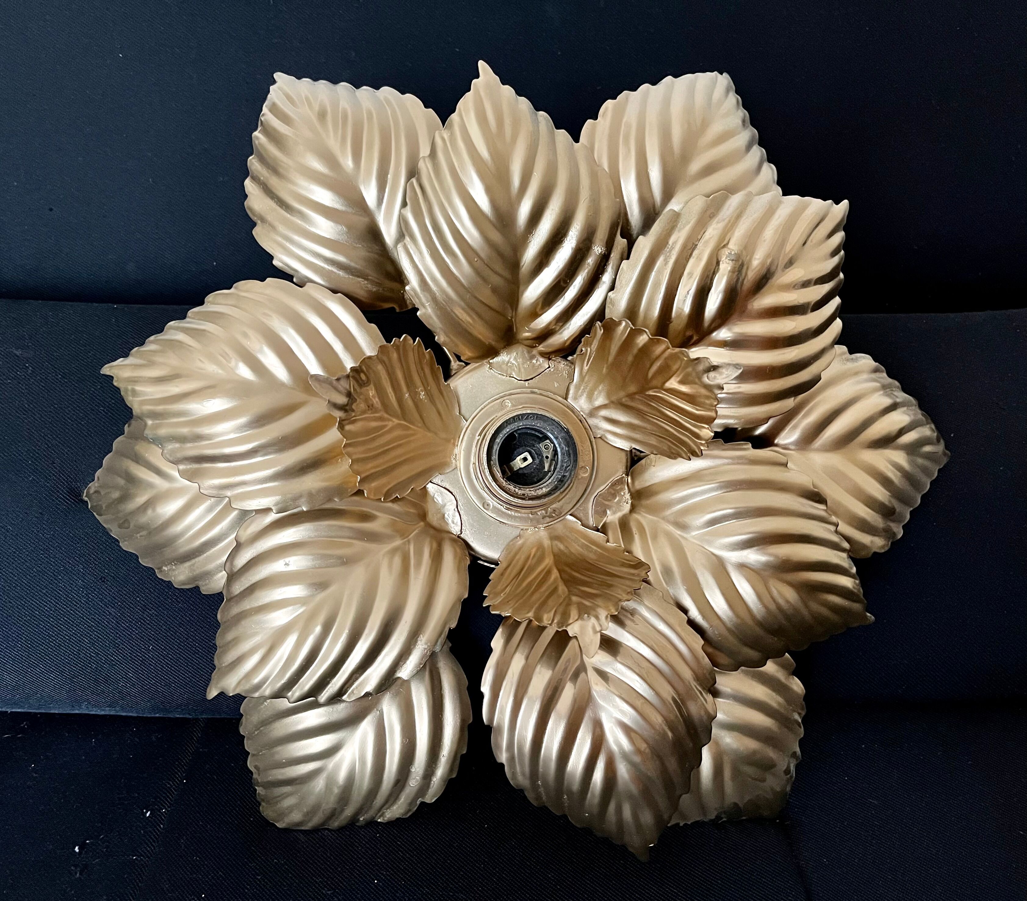 Masca golden flower wall lamp