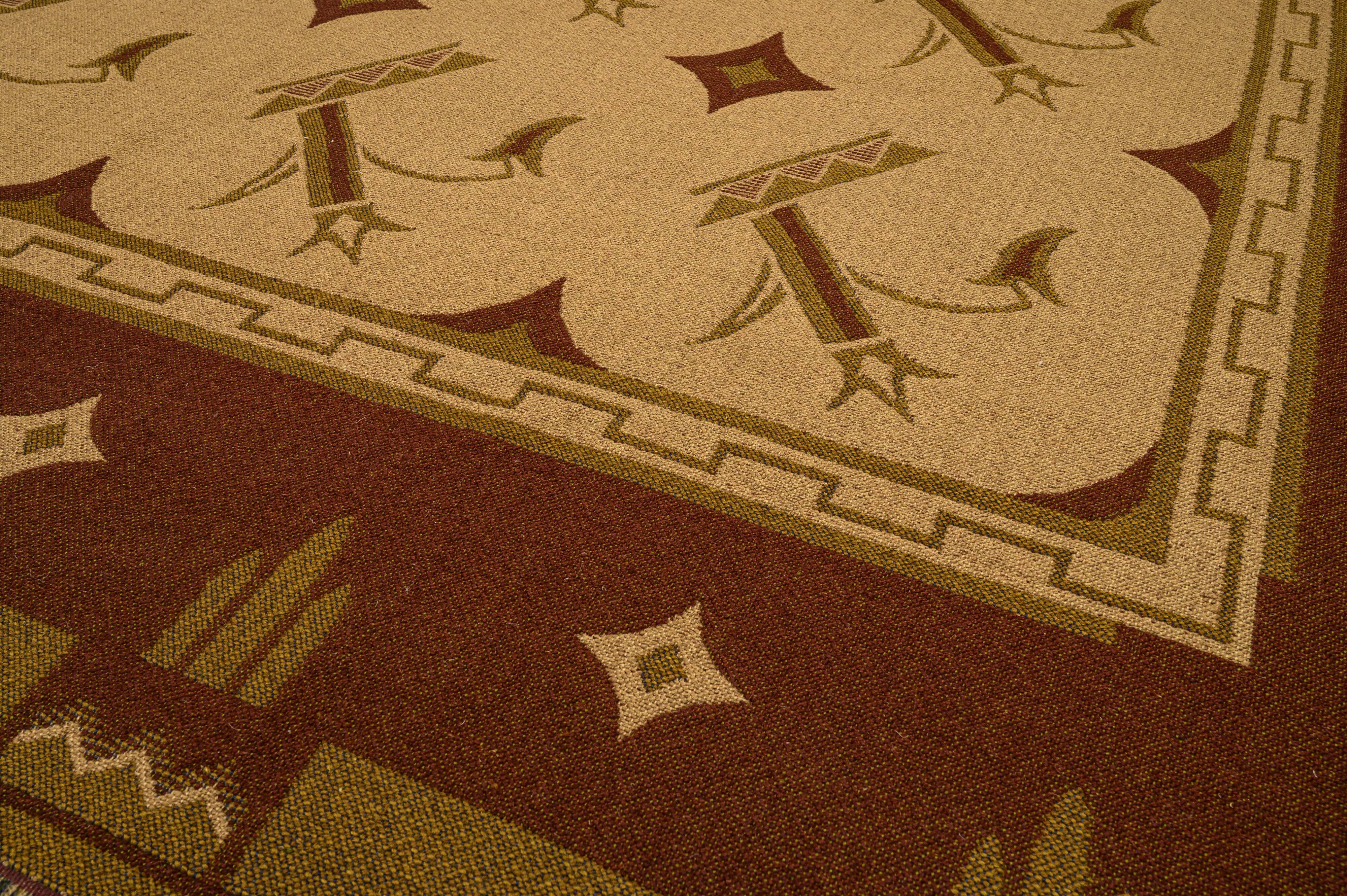 Scandinavian art deco/funkis rug by Greta Gahn. 316 x 263 cm (124 x 104 in).