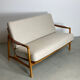 2seater sofa in oak by Tove & Edward Kindt-Larson